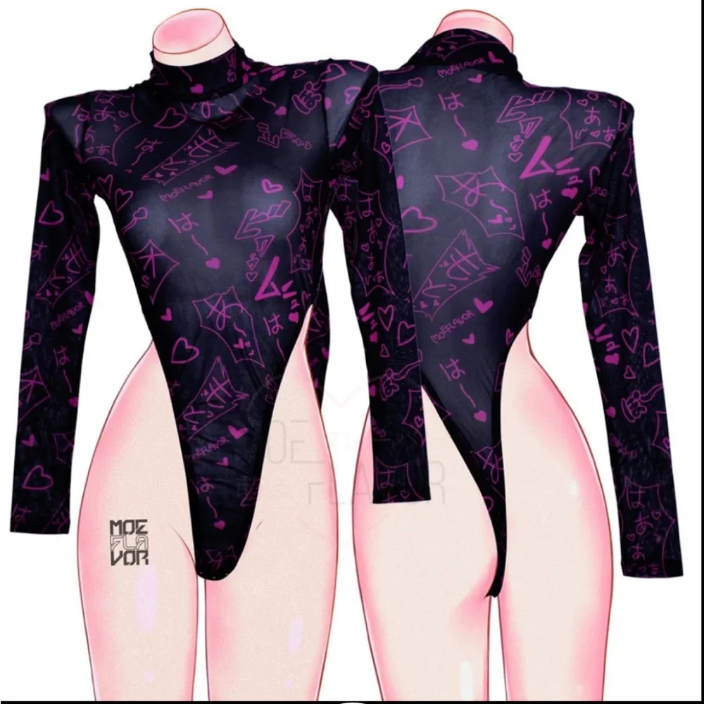 Mesh Manga Noises bodysuit from Moe Flavor - Picture 2 of 6